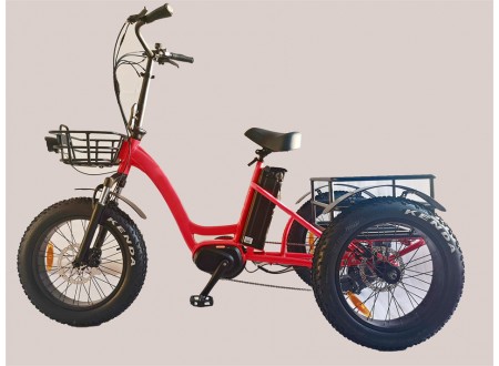 Fat Tyre Trike, mid drive trike, T04  Fat Tyre Trike, mid drive trike, T04